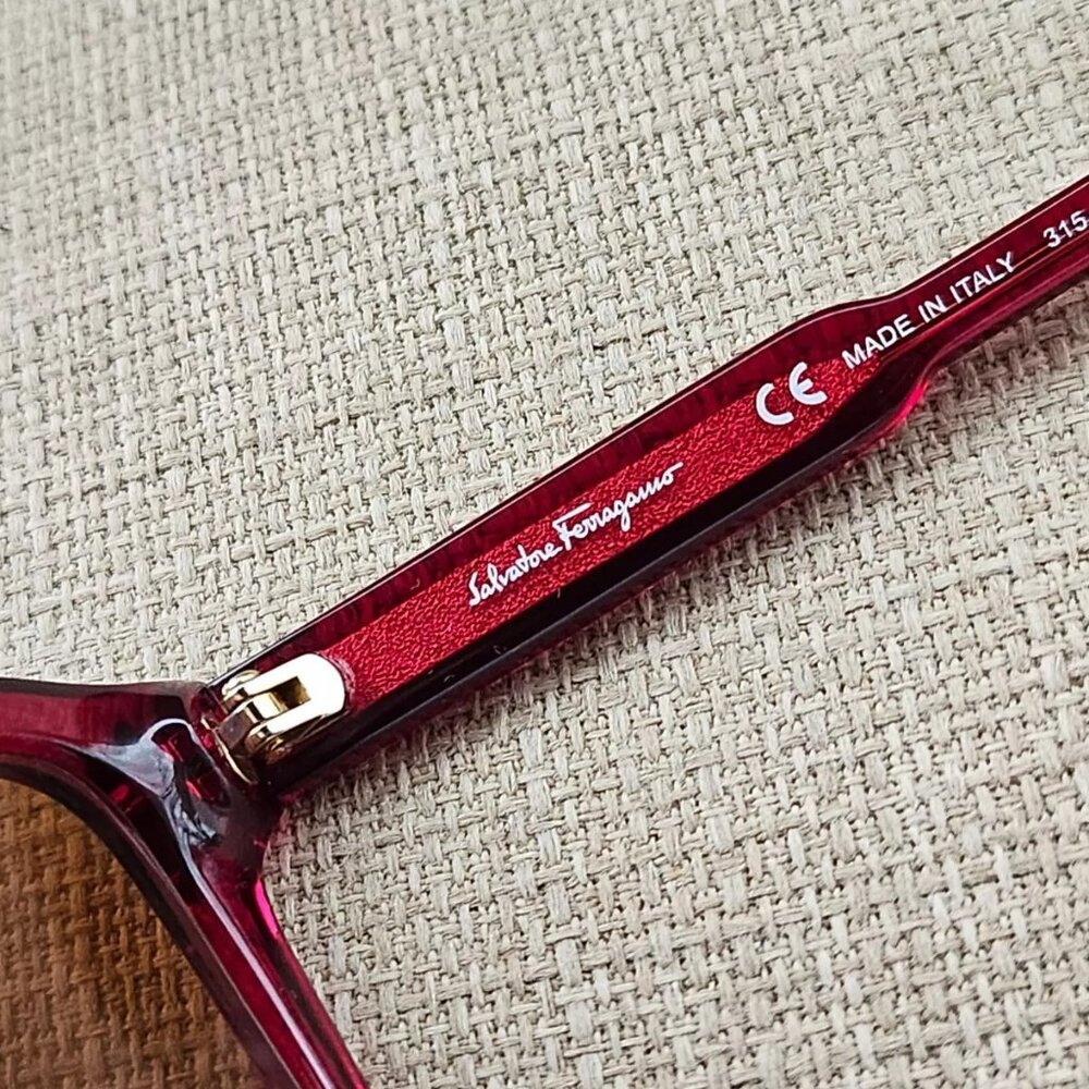 Salvatore Ferragamo Women Sunglasses Burgundy SF815S 56[]17 140 Italy - Picture 10 of 12
